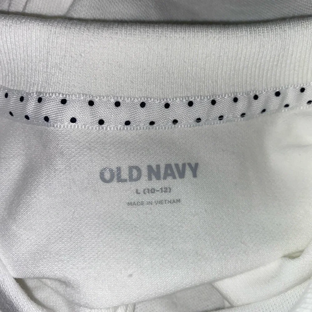 Girls NWT Old Navy 3 Pack White Polo Short Sleeve Top Size Large 10-12 *